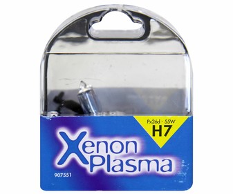 Lote de 2 bombillas de xenón para automóvil con luz blanca azulada, tipo H7 con potencia de 55W WRC. Lote de 2 bombillas de xenón para automóvil con luz blanca azulada, tipo H7 con potencia de 55W WRC.