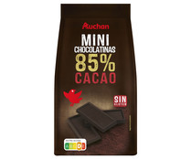 Mini chocolatinas de chocolate negro 85% PRODUCTO ALCAMPO 200 g.