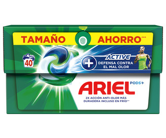 Detergente en cápsulas ARIEL 3en1 40 lavados. Detergente en cápsulas ARIEL 3en1 40 lavados.