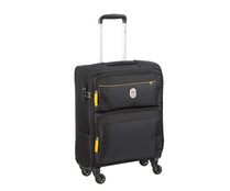 Maleta de cabina 4 ruedas slim, flexible y de color negro, 55cm. DELSEY. Maleta de cabina 4 ruedas slim, flexible y de color negro, 55cm. DELSEY.