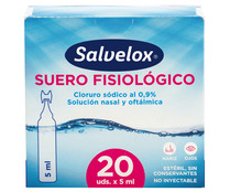 Suero fisiológico especial para higiene nasal y ocular SALVELOX 20 uds