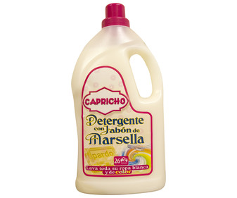 Detergente con jabón de Marsella CAPRICHO 2 l. Detergente con jabón de Marsella CAPRICHO 2 l.