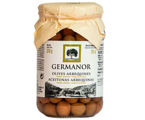 Aceituna Arbequina GERMANOR Tarro de Cristal de 195 Gramos