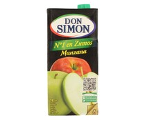 Zumo de manzana DON SIMON brick de 1 l.