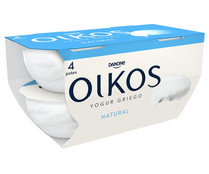 Yogur griego natural OIKOS de Danone 4 x 110 g.
