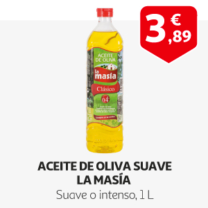 Aceite de Oliva Suave MASÍA Botella 1 l