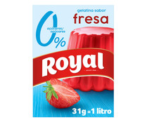 Gelatina en polvo sabor fresa 0 % ROYAL 31 g.