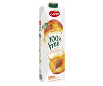 Zumo melocotón, bebida 100% Free JUVER 1 l.