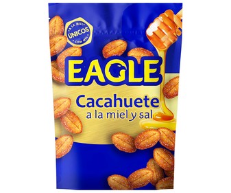Cacahuetes tostados con miel y sal EAGLE 75 g. Cacahuetes tostados con miel y sal EAGLE 75 g.