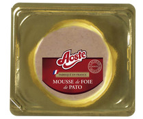Mousse de foie de pato AOSTE 100 g.