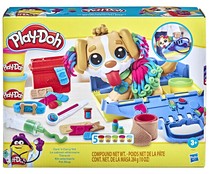 Juego de plastilina Kit veterinario con accesorios y 4 botes de plastilina de colores PLAY-DOH.