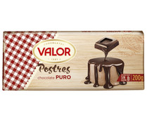 Chocolate puro especial para postres VALOR 200 g.