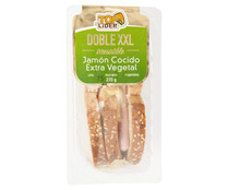 Sandwich doble XXL de pan con semillas, jamón cocido y extra de vegetales TOP LIDER 270 g.