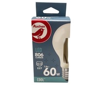 Bombilla Led E27, 7,8W=60W, luz fría, 806lm, PRODUCTO ALCAMPO.