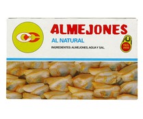 Conserva de almejones al natural CONSERVAS CERQUEIRA 63 g.