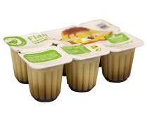 Flan con sabor a vainilla PRODUCTO ECONÓMICO ALCAMPO 6 x 100 g.