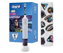 Cepillo de dientes el&eacute;ctrico infantil Braun ORAL-B Lightyear, 1 cabezal, estuche de viaje.