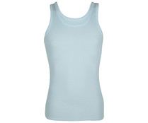Camiseta interior de tirantes para hombre ABANDERADO 980, color celeste, talla M.