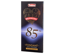 Chocolate negro 85% sin azúcares añadidos TORRAS 100 gramos. 