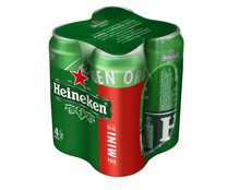 Cerveza rubia HEINEKEN pack 4 uds. x 25 cl. - Alcampo