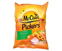 Aros de cebolla rebozados, empanados, prefritos y ultracongelados McCAIN 400 g.