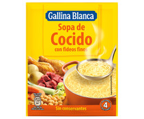 Sopa de cocido GALLINA BLANCA sobre de 72 g.