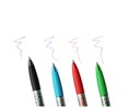 Pack de 4 bolígrafos borrables tinta gel color negro, azul, verde y rojo, PRODUCTO ALCAMPO.