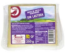 Queso semicurado cuña sin lactosa PRODUCTO ALCAMPO 250 g.