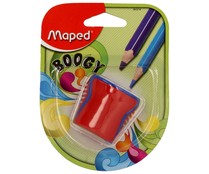 Sacapuntas de plástico, ergonómico, doble y con deposito MAPED boogy 1 unidad. Sacapuntas de plástico, ergonómico, doble y con deposito MAPED boogy 1 unidad.