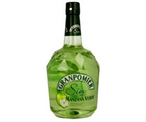 Licor de manzana verde sin alcohol GRANPOMIER botella de 70 cl.