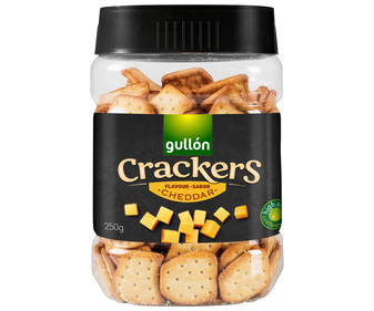 Crackers saladas sabor queso Cheddar GULLÓN 250 g. Crackers saladas sabor queso Cheddar GULLÓN 250 g.