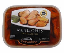 Mejillón cocido en escabeche PESCADONA bandeja 150 gr.