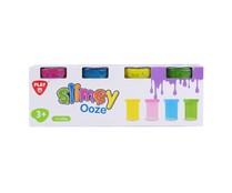 Set de 4 botes slimy de colores, ONE TWO FUN ALCAMPO.