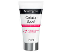 Crema exfoliante facial con vitamina C y ácido Glicólico, para todo tipo de pieles NEUTRÓGENA Cellular boost 75 ml.