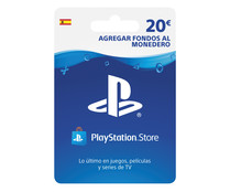Tarjeta de 20 euros para desacargar contenido en PlayStation Store SONY.