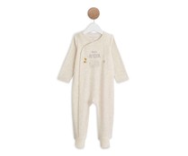 Pijama pelele de terciopelo para bebé IN EXTENSO, talla 50.