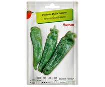 Sobre de semillas para sembrar pimientos de la variedad italiana PRODUCTO ALCAMPO.