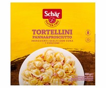 Tortellini panna y prosciutto sin gluten SCHÄR 300 g.