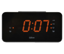 Radio despertador QILIVE Q.1133, 2 alarmas, radio AM/FM.