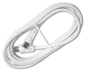 Cable coaxial prolongador tv 5m blanco, NINE&ONE. Cable coaxial prolongador tv 5m blanco, NINE&ONE.