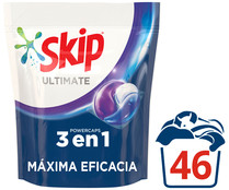 Detergente en cápsulas Máxima Eficacia SKIP ULTIMATE 46 uds.