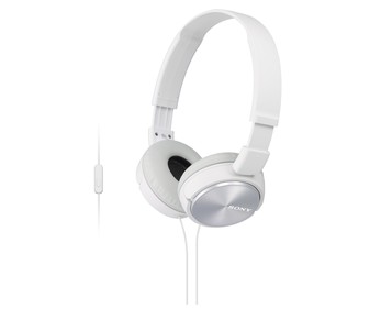 Auriculares tipo diadema SONY MDR ZX310APW con cable, color blanco.