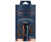 Recortadora de barba eléctrica, con 3 peines intercambiables GILLETTE King C.