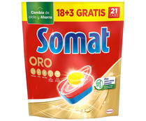 Detergente en pastillas para lavavajillas Oro SOMAT 18 + 5 441,6 g.