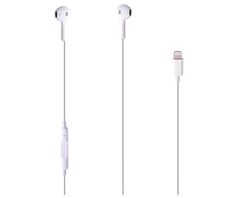Auriculares tipo intrauditivo QILIVE Q.1745 con conector lighting, color blanco. Auriculares tipo intrauditivo QILIVE Q.1745 con conector lighting, color blanco.