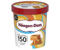 Tarrina de helado de caramelo con salsa de caramelo con leche HÄAGEN-DAZS 460 ml.