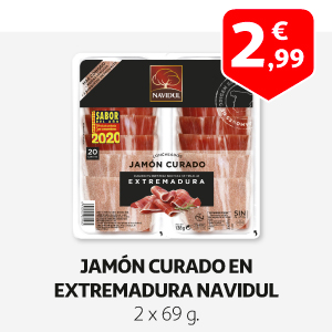 Jamón curado en Extremadura NAVIDUL