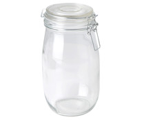 Bote de vidrio con tapa de aro de silicona, 1,5 litros, ACTUEL.