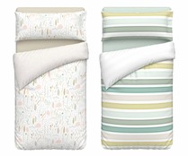 Juego de funda nórdica para cama de 90 cm, polialgodón sostenible, 52 hilos, ACTUEL. Modelos surtidos, 1 unidad.