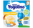 Postre lácteo de mango, adaptado para bebés partir de 6 meses YOGOLINO de Nestlé 4 x 100 g.